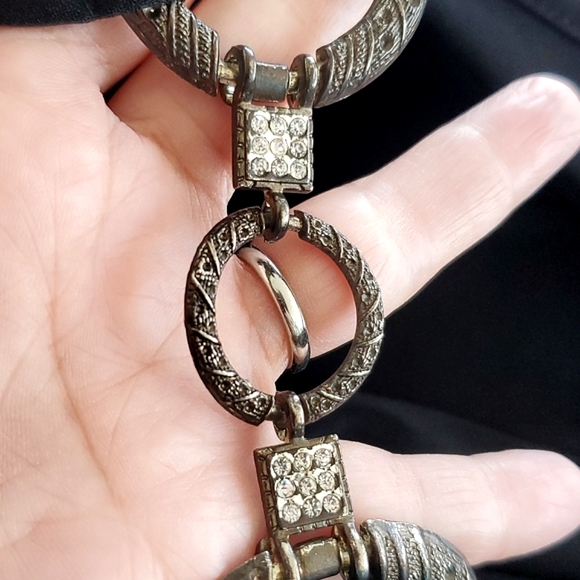 Lori M Black Cold Shoulder Cutout Drape Neckline Wide Sleeve Dress Large - Picture 6 of 12